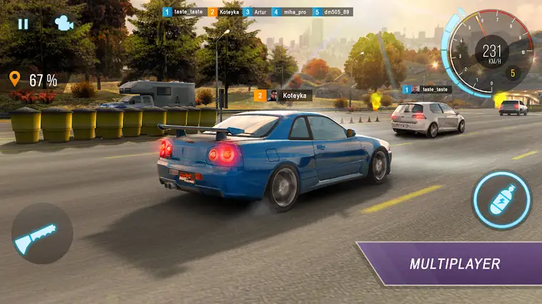 CarX Highway Racing — στιγμιότυπο οδήγησης σε αυτοκινητόδρομο